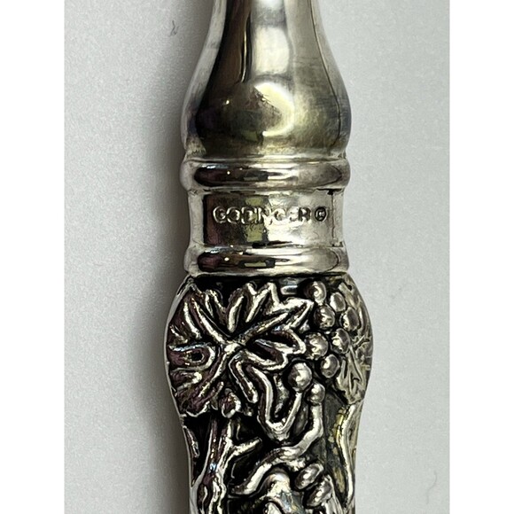 Godinger VTG Silver Plate Salad Serving Set for Neiman Marcus Grape Vineyard 242 - Picture 6 of 10